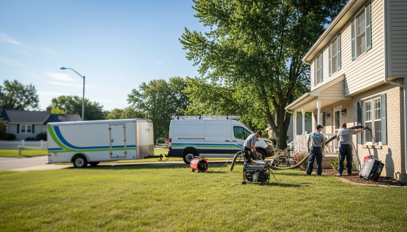 Flooded Basement Restoration And Cleanup With Repair in Mecosta, MI near me